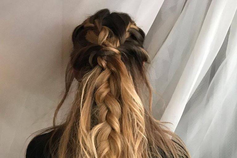 Wedding braid hair in Venice