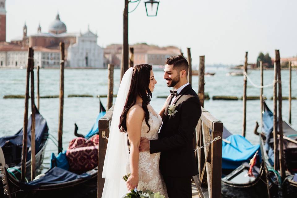 Wedding hair style in Venise