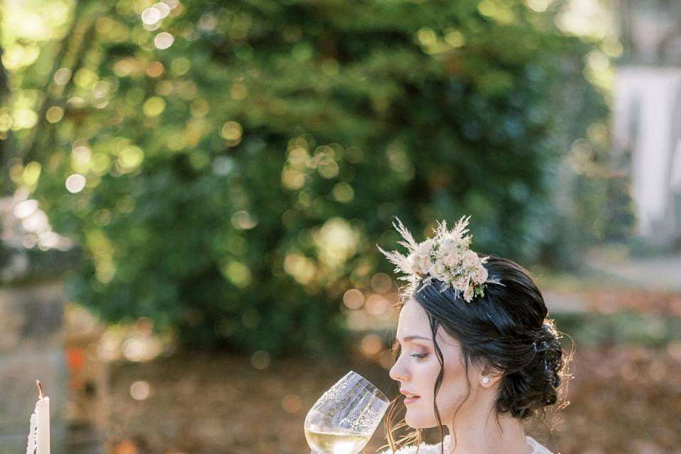 Wedding hair in Florence