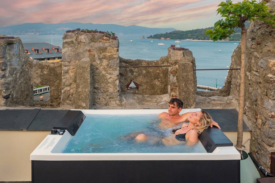 La jacuzzi panoramica