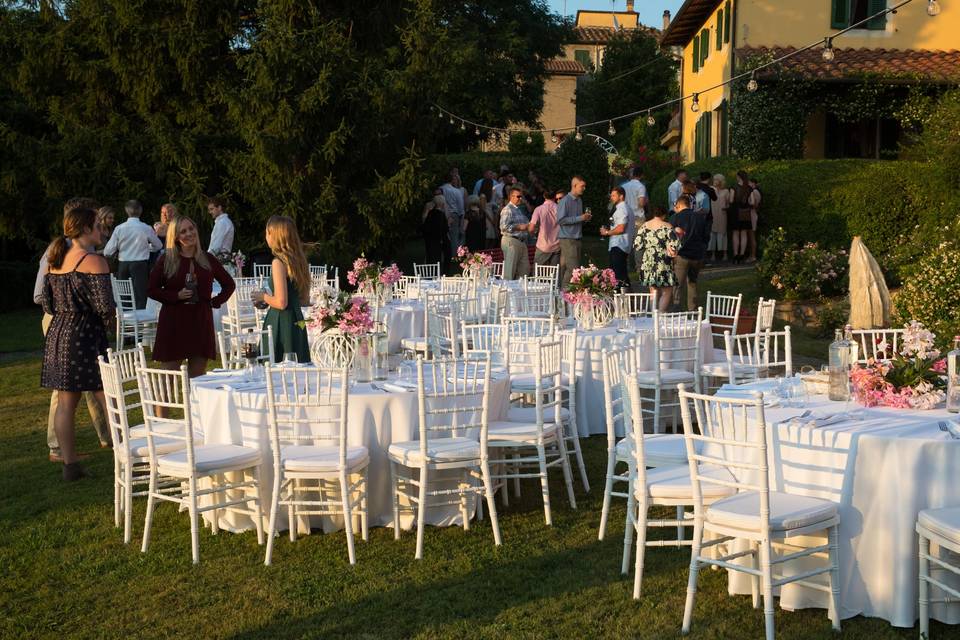 Cena in giardino