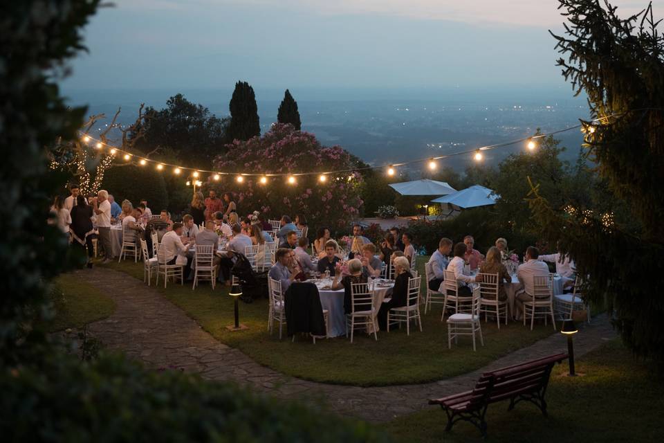 Cena al tramonto