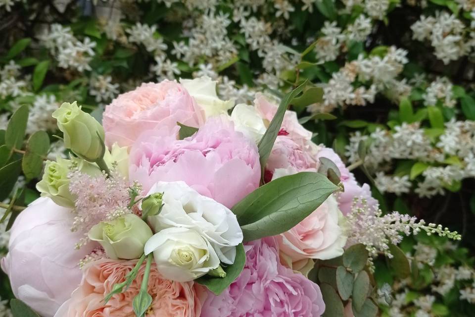 Bouquet ortensie e peonie