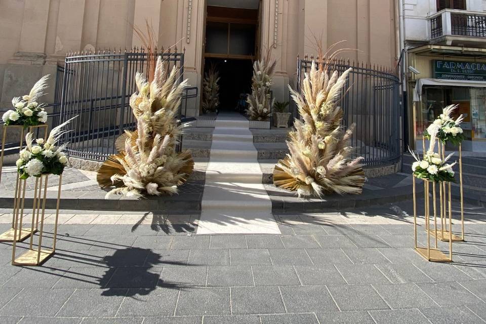 Matrimonio con pampas