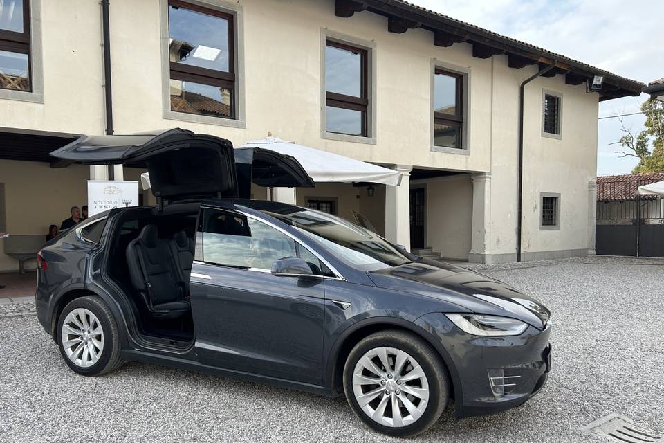 Tesla model x grigio