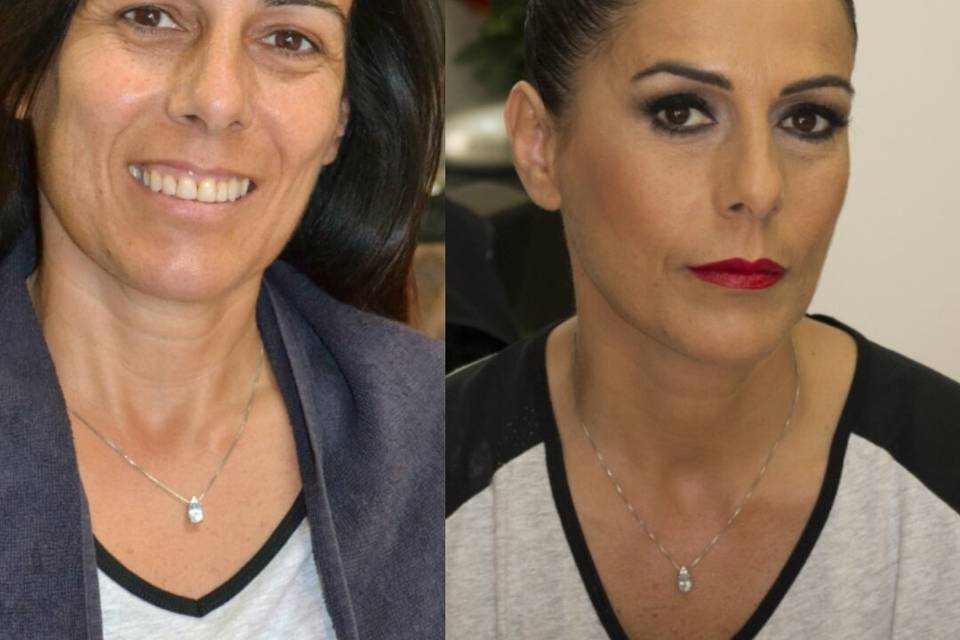 Make-up prima e dopo cerimonia