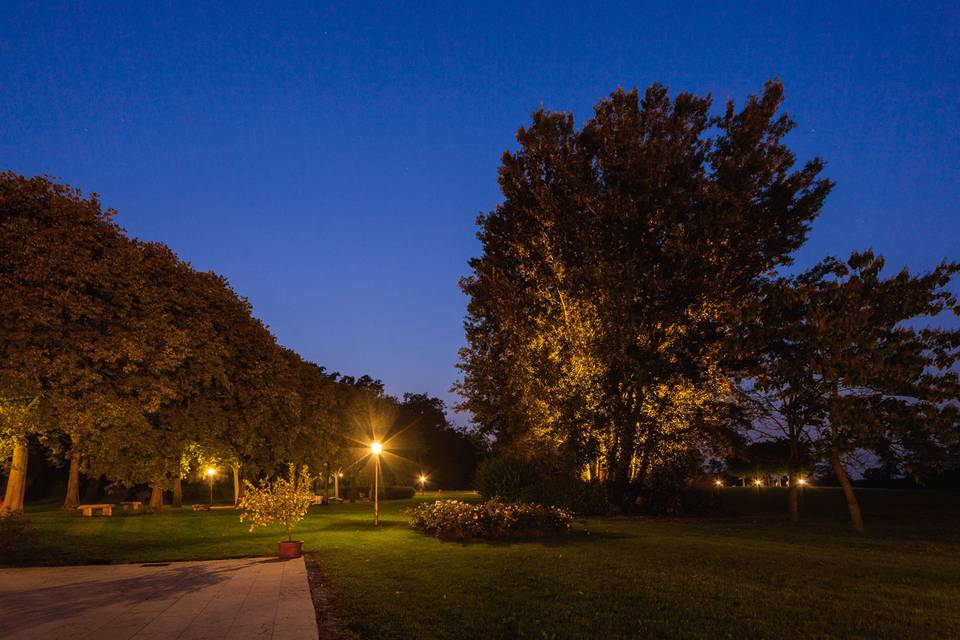 Il parco di sera