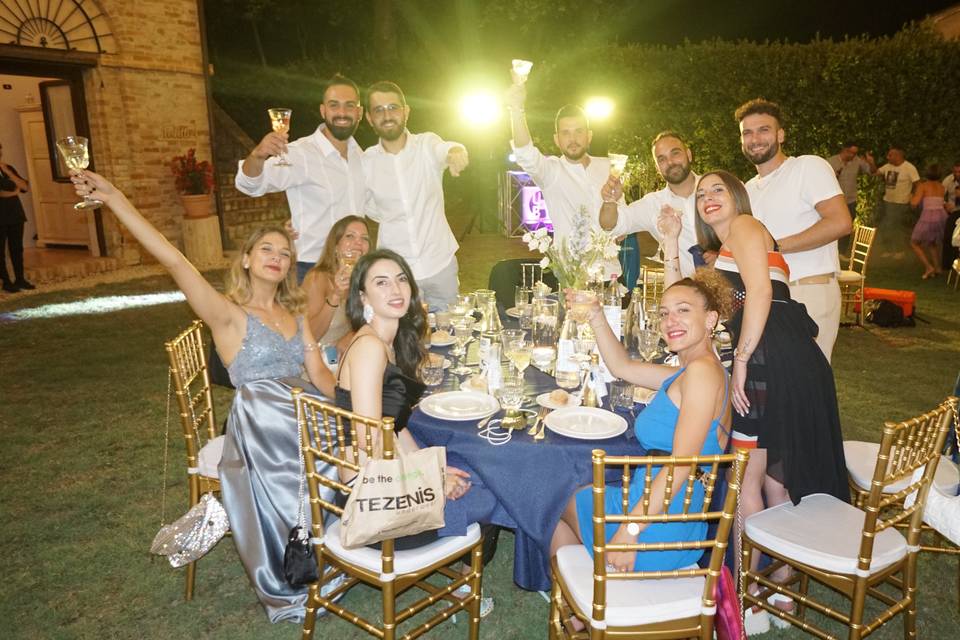 Foto durante la cena