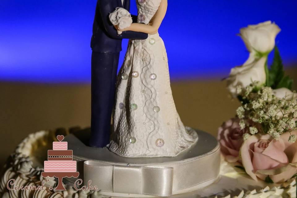 Wedding topper in fimo