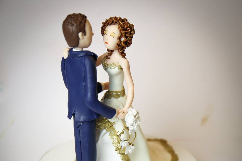 Topper di matrimonio di Caramel's Cake
