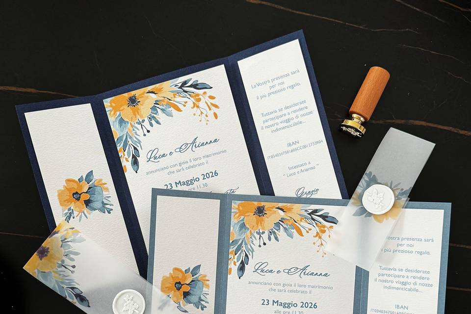 Partecipazione Blu e azzurra