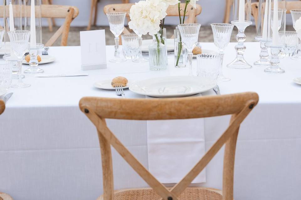Table setting.