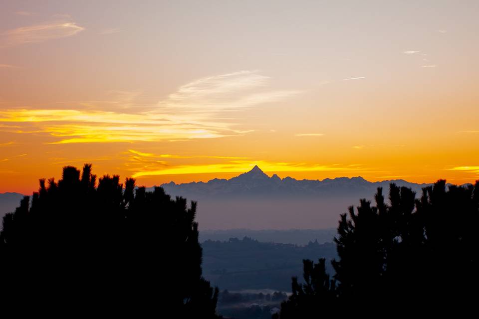 Tramonto sul monviso