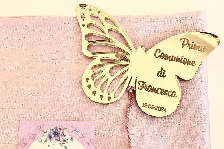 Segnaposto a forma di farfalla