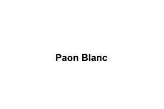 Paon Blanc