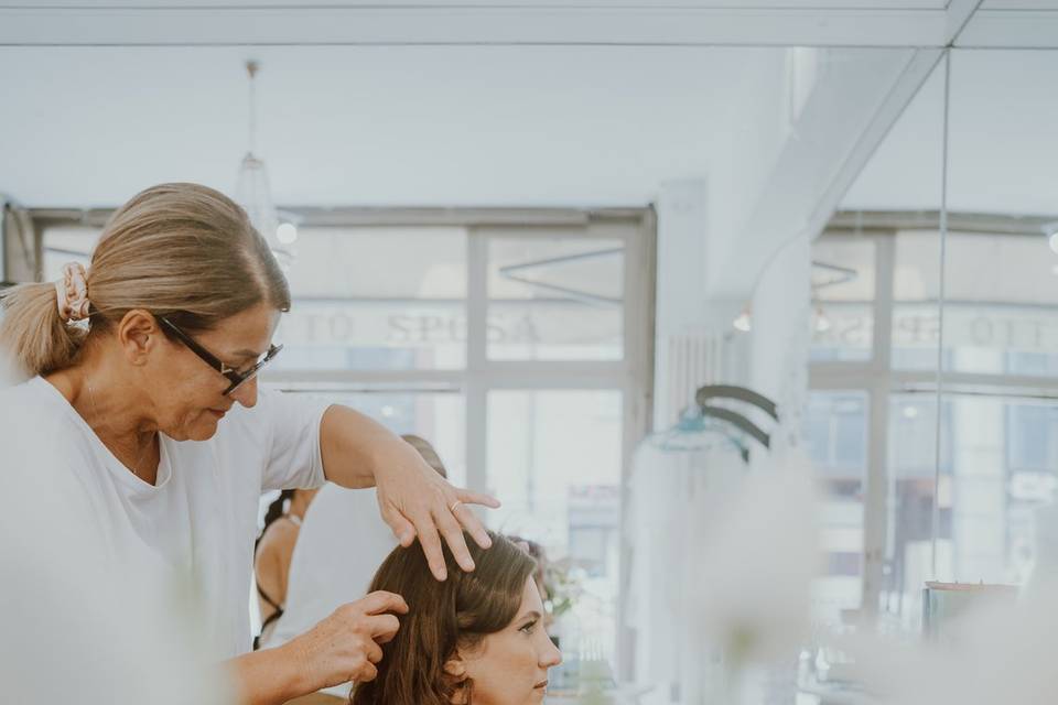 Preparazione sposa