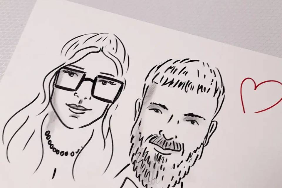 Caricatura Live al Matrimonio