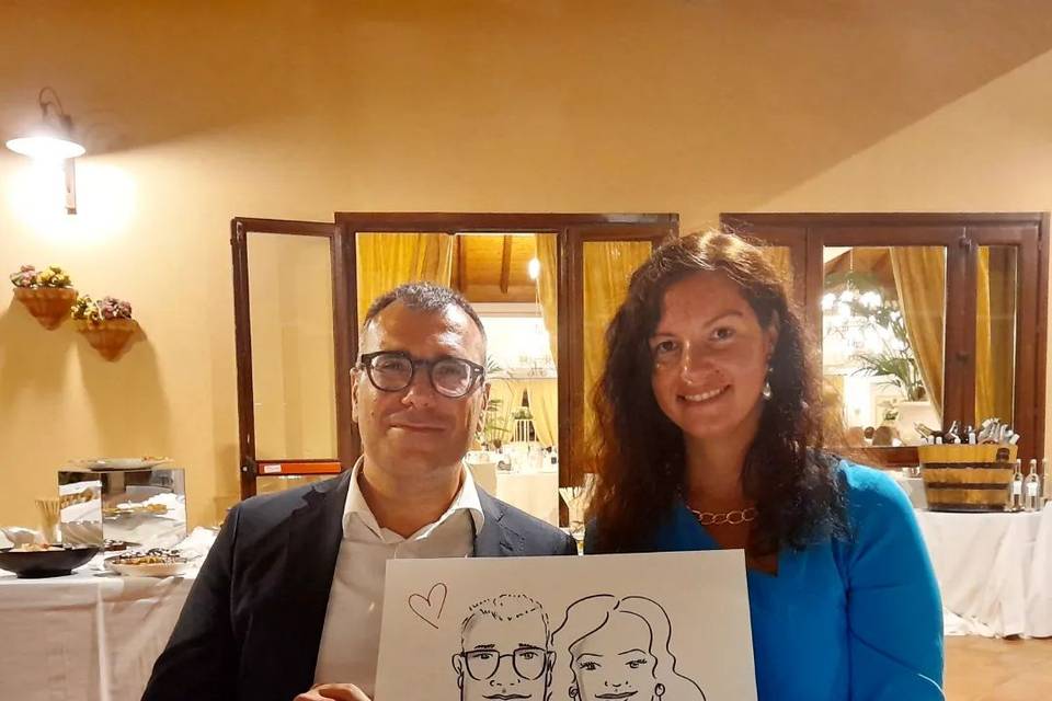 Caricatura Live al Matrimonio