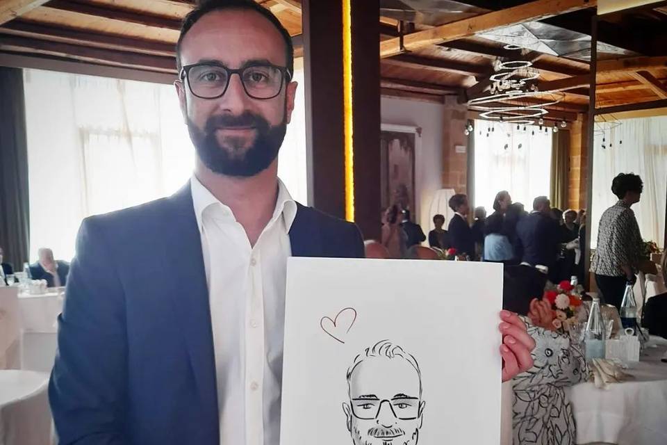 Caricatura Live al Matrimonio