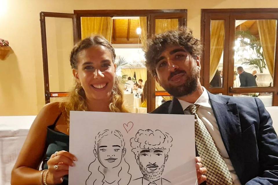 Caricatura Live al Matrimonio