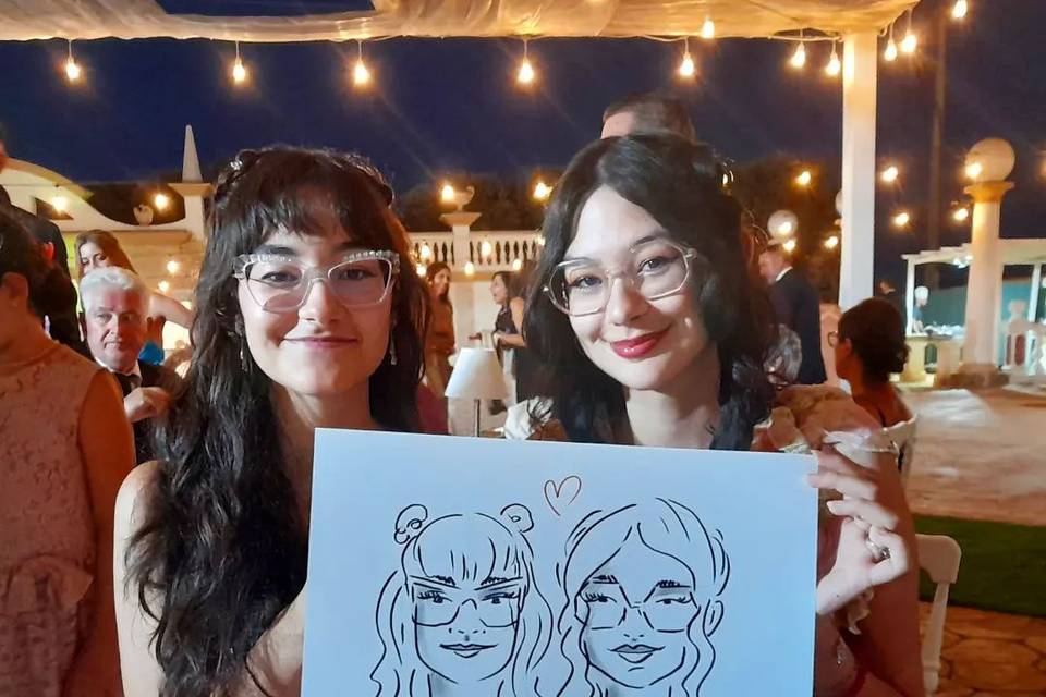 Caricatura Live al Matrimonio