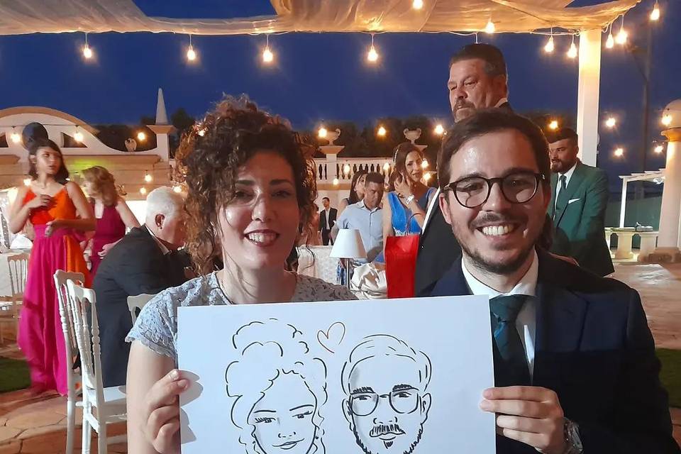 Caricatura Live al Matrimonio