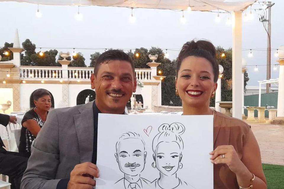 Caricatura Live al Matrimonio