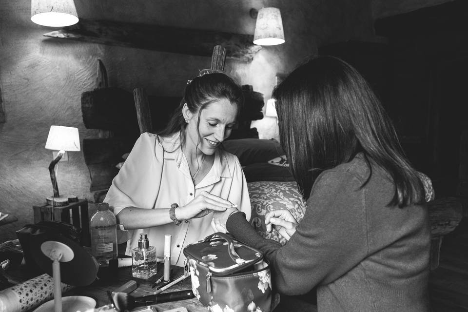 Preparazione sposa