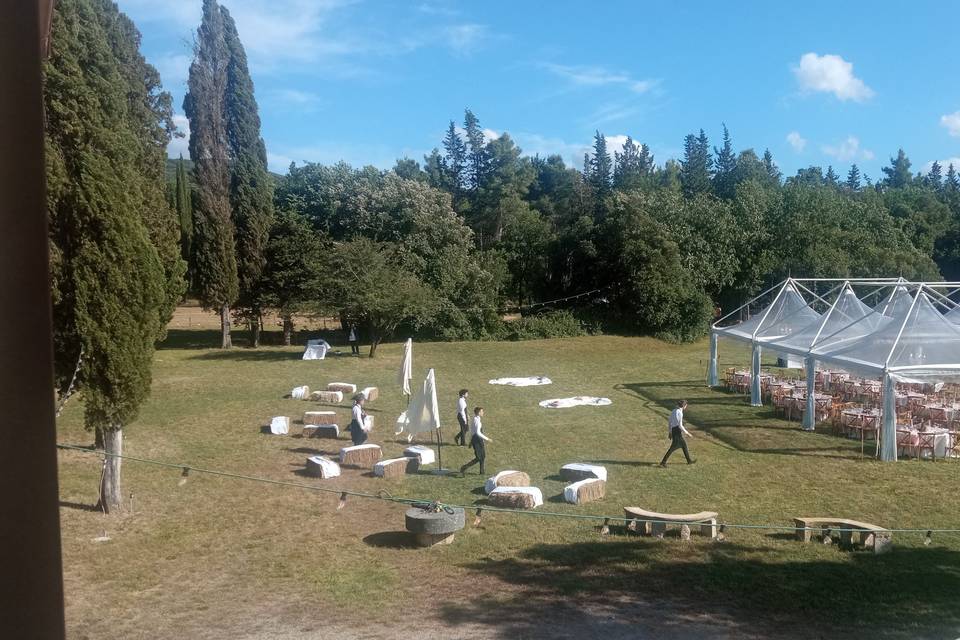 Giardino allestito