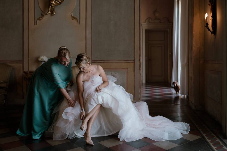 Vestizione sposa