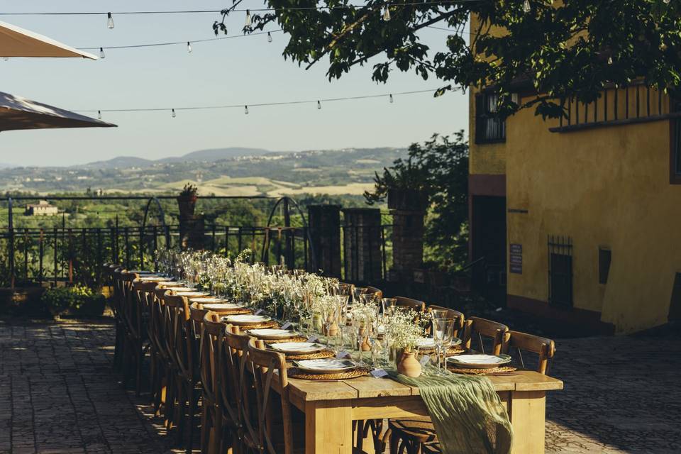 Set up matrimonio rustico