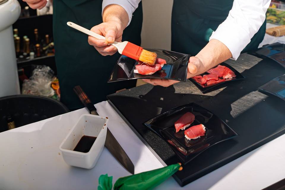 Sushi Live station