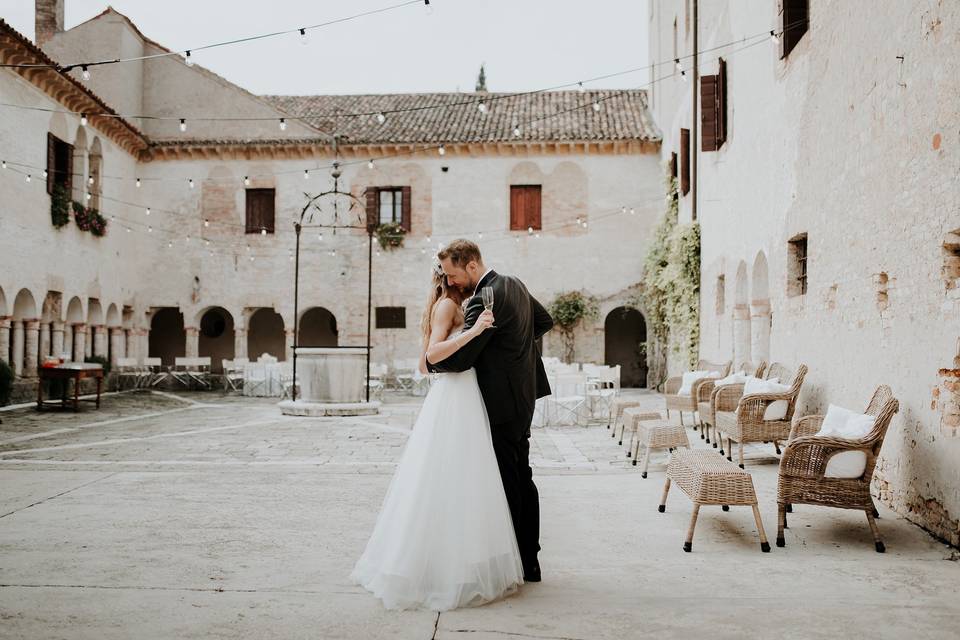 Coppia sposi matrimonio venezi