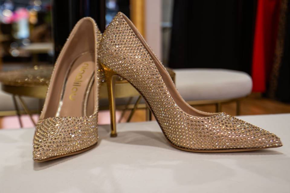 Décolleté cristalli oro