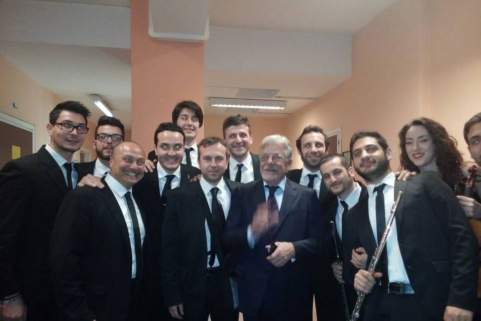 Con Giancarlo Giannini