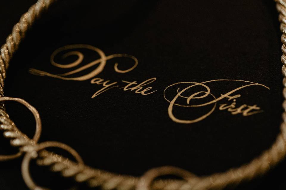 Calligrafia oro