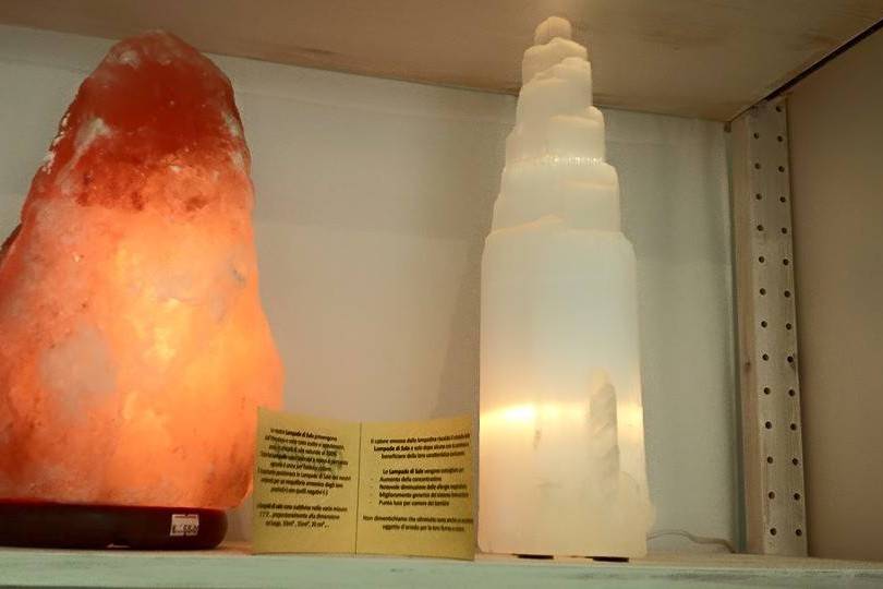 Lampade sale e selenite