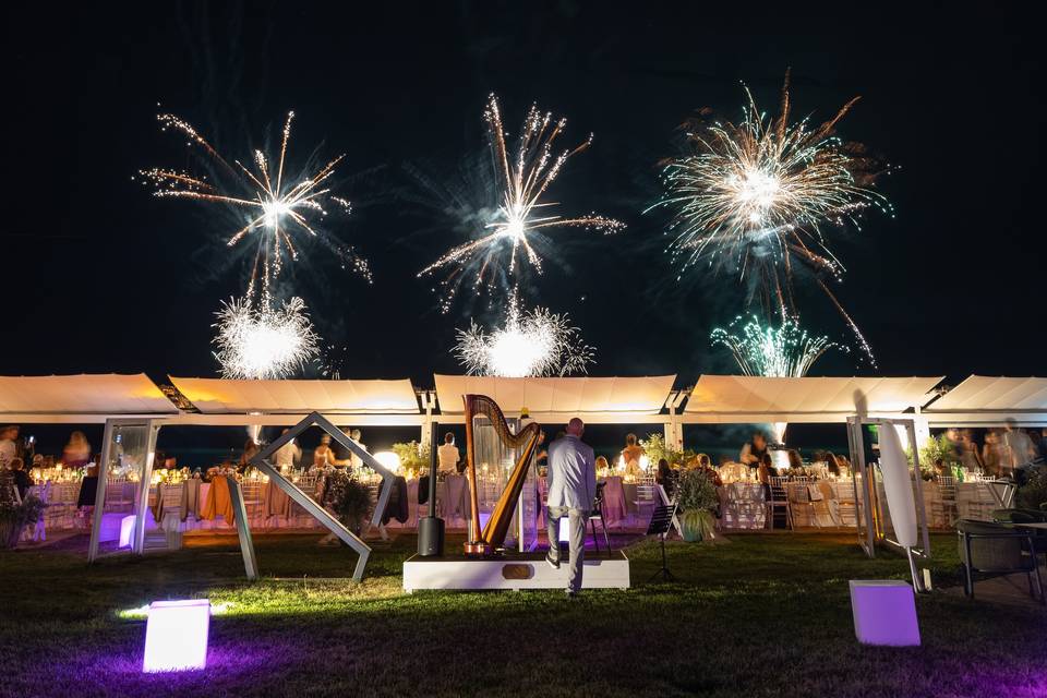 Wedding fireworks
