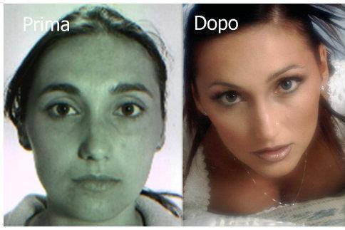 Make up prima e dopo