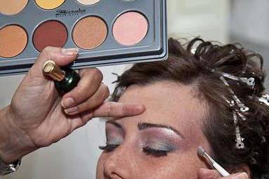 Make up sposa backstage