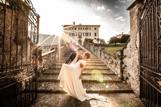 Tramonto in villa