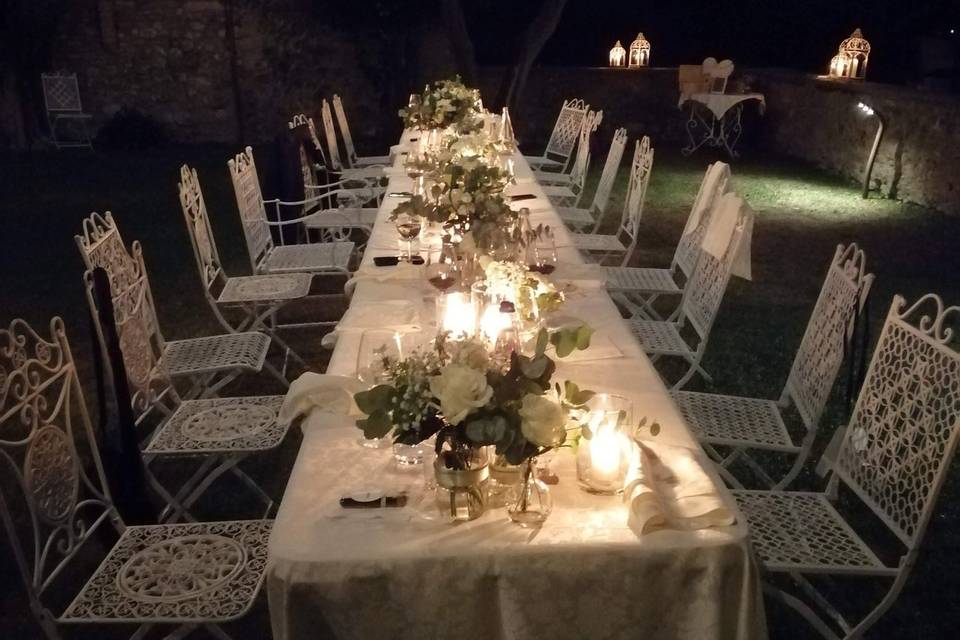 Set up tavolo wedding