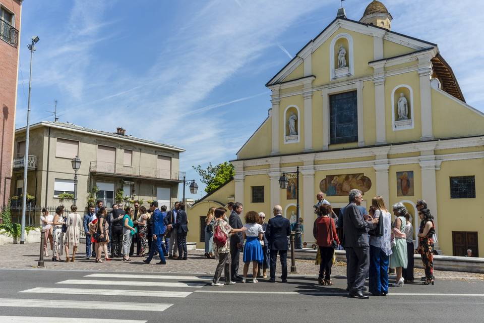 Arrivo dei primi invitati