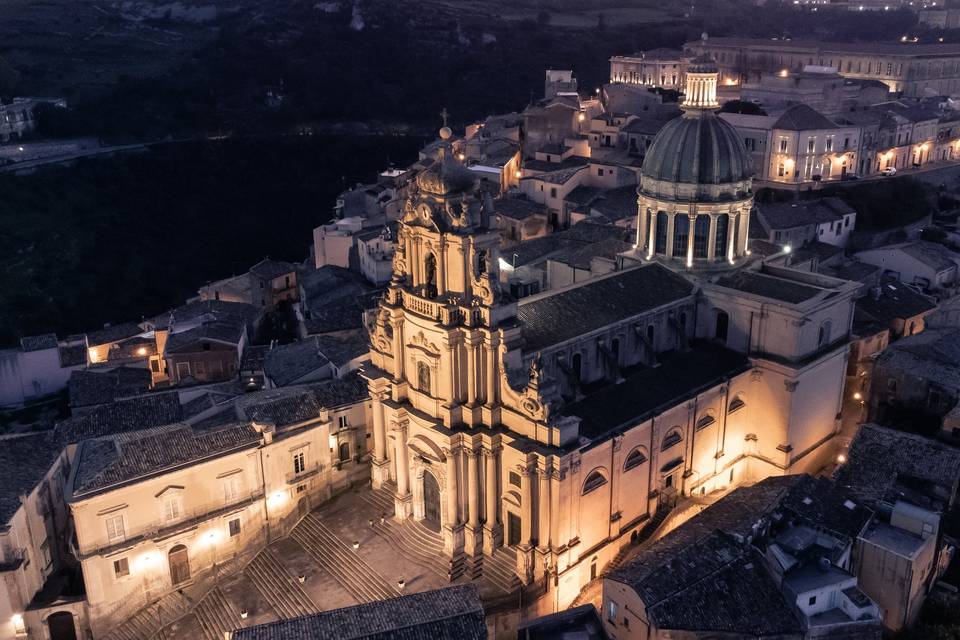 Duomo di Ibla con effetto