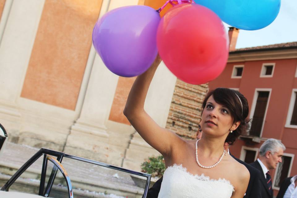 Bride and Balloons