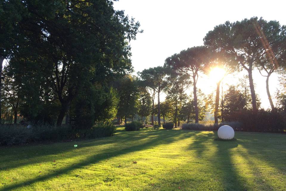 Parco al tramonto