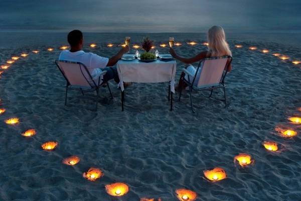 Cena sotto le stelle-maldive