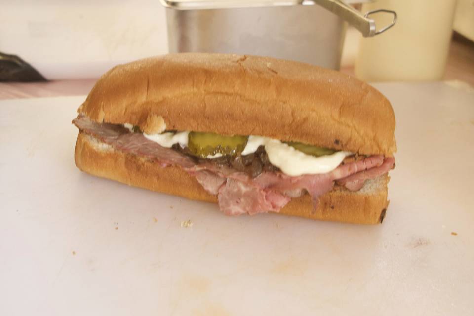 Panino con Baltimora pit beef