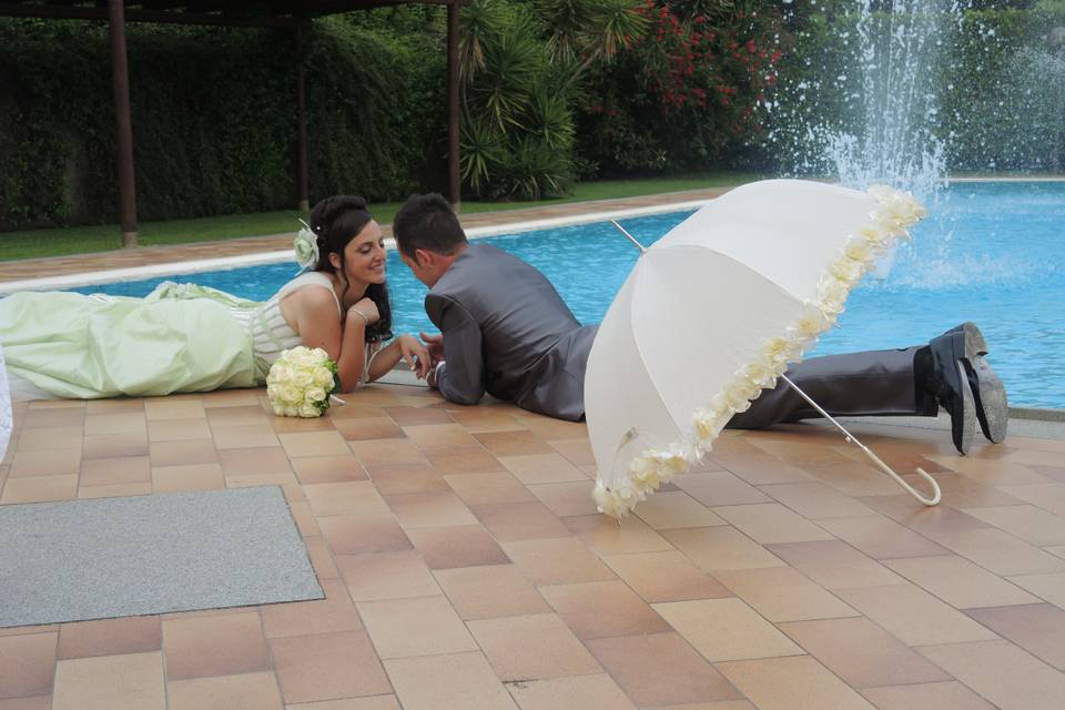 Matrimonio in piscina