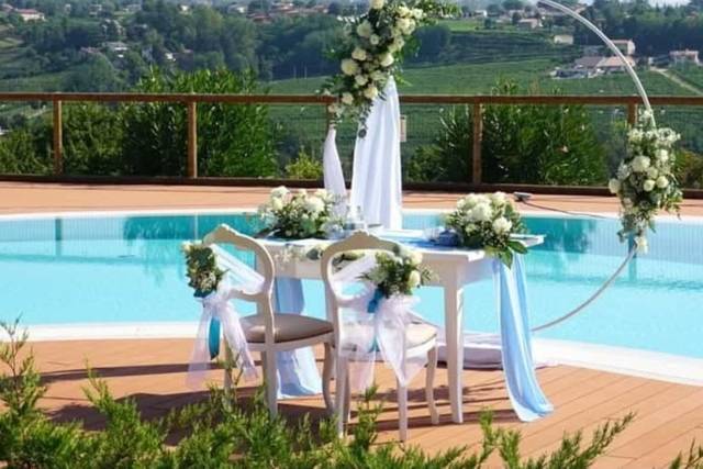 Matrimonio in piscina